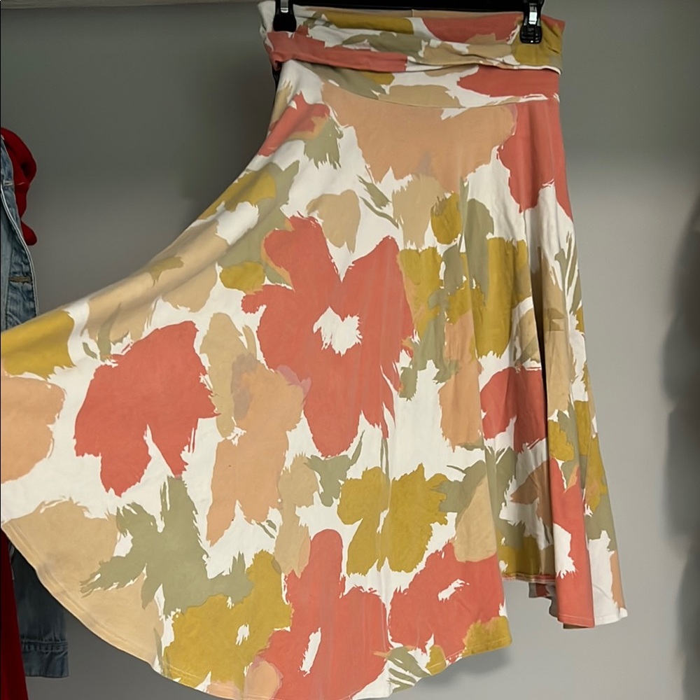 Floral A-Line Skirt
